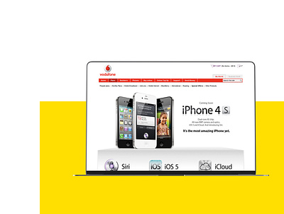 Vodafone iPhone Launch UI UX, Web Design, Branding branding design interactive design iphone launch iphone launch shop design web web design