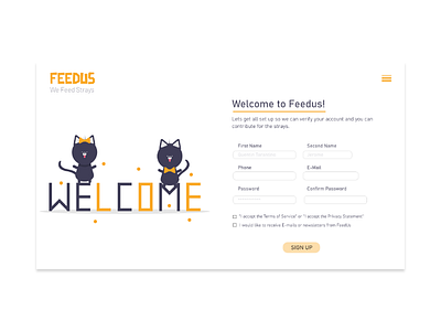 Feed-Us branding ui website