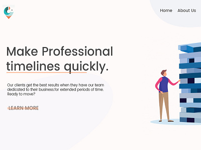 Landing page branding landing ui website