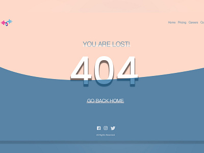 404 - You are lost branding design photoshop ui ux webdesign website