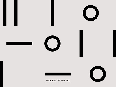 House of Wang still from motion graphic branding logo logotype