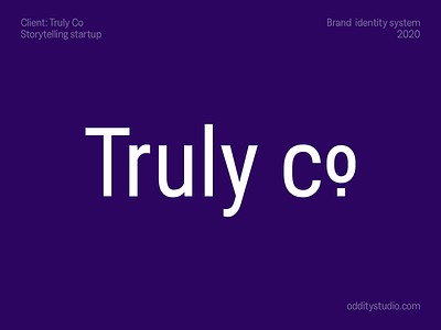 Truly Co. wordmark branding graphic design identity logo logotype symbol wrodmark
