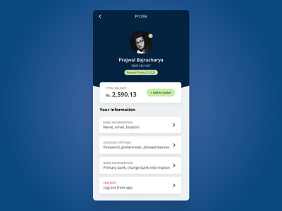 User Profile - UI Challenge app design minimal ui ui challenge user profile