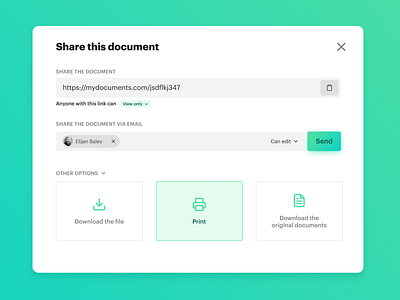 Share modal design minimal modal share ui ui design