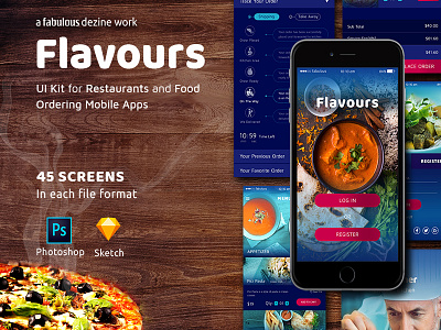 Flavours - UI Kit for Restaurants & Food Ordering Apps