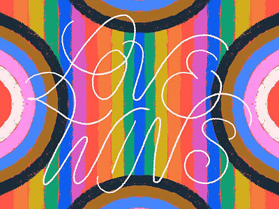 Love Wins 70s type bipoc calligraphy colorful hand drawn hand lettering lettering pride pridemonth script trans typography