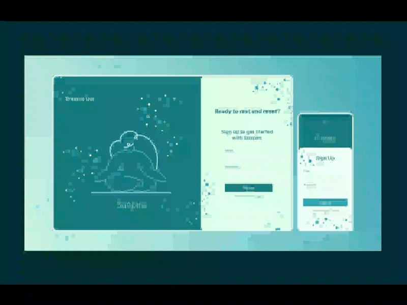 Suspire - Sign Up - 001 001 animation design meditation ui ux