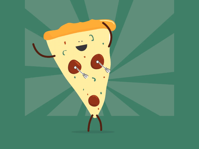 The Hero We Need animation animation 2d animation after effects burlesque pizza tassles