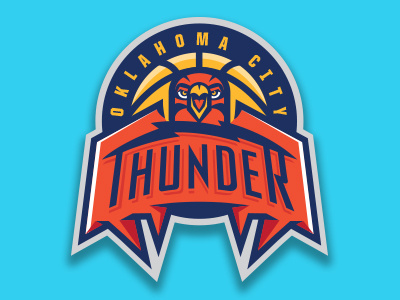OKC basketball concept logo nba okc oklahoma sports sports logo team thunder