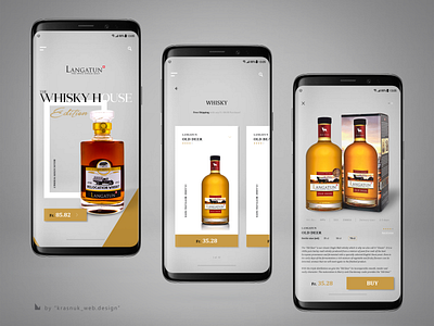 Langatun app appdesign branding design designer ecommerce graphicdesign interface uiux webdesign website whisky