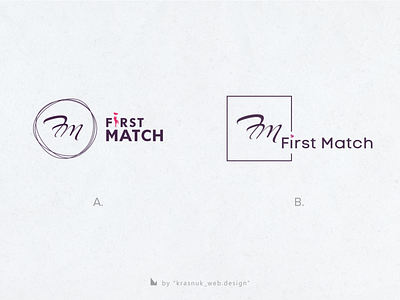 First Match agency branding bundle dating design designer logo first match graphic graphicdesign icon illustration illustrator logo logoinspiration minimal minimalism typography vector