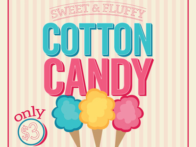 Candy Candy illustration pop sign poster