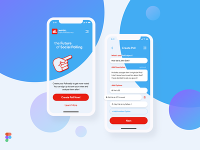 Poll&Survey Mobile App Design