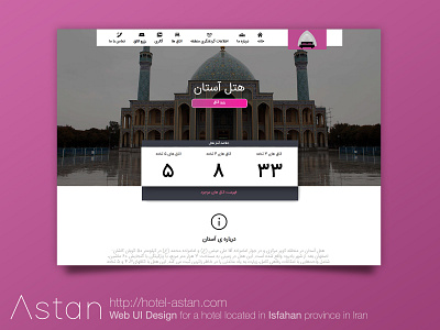 Astan Hotel Website UI