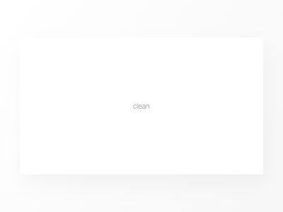 Concept redesign clean design