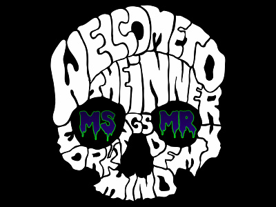 MsMr .ai band band art hurricane illustration illustrator msmr music skull typography