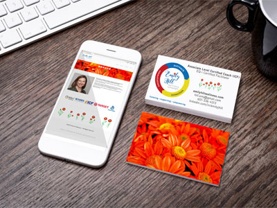 Emilyhillwellness Mobilesitebusinesscards branding business cards identity logo design mobile website