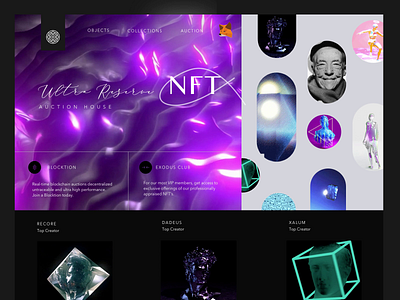 NFT Marketplace appdesign branding coin cryto design nft trippy ux webdesign