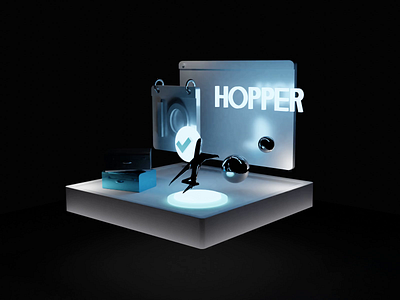 Fly Hopper Animation animation ui ux