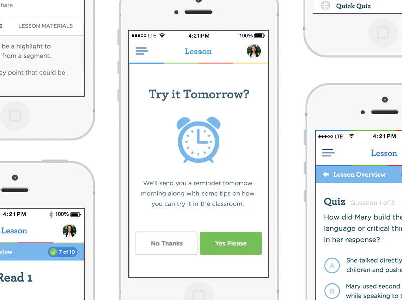Lesson Completion app clock gif icon mobile ui
