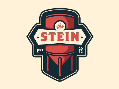 "The Stein" Logo - Color Version badge beer brewery brews drunk lettering logo patch type