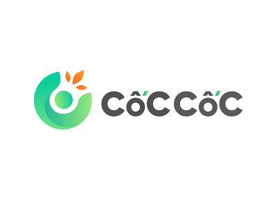 Coc Coc Browser Logo brand branding design icon logo minimal typography ui ux vector
