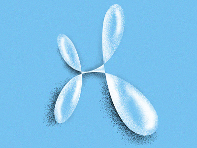 The Unbalanced Letter H - Balloon typography
