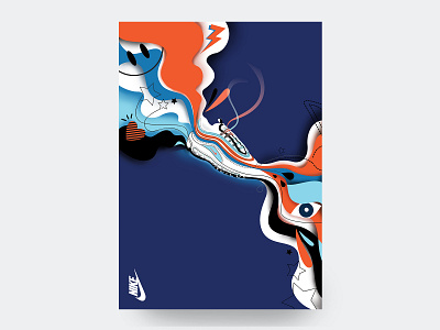 NIKE Illustration brand clean design illustration