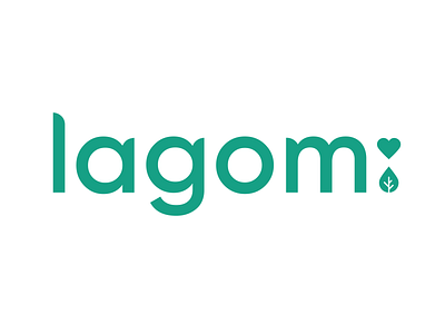 Lagom logo app branding logo typography ui ux vector web