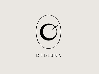 Hotel Del Luna Logo branding clean design flat lettering logo vector