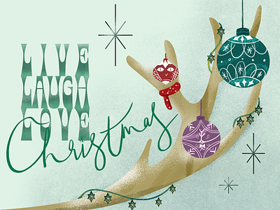 Merry Christmas christmas illustration typography