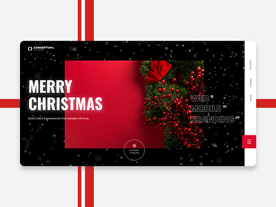 Merry Christmas ui ux webdesign website