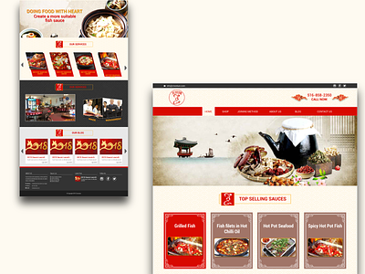 Chines Style Website for Sauce Products app branding design illustration logo typography ui ui design uidesign uiux ux vector web web design webdesign website website design