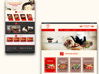 Chines Style Website for Sauce Products