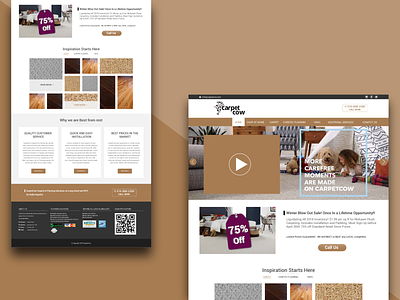Carpet Store home page design