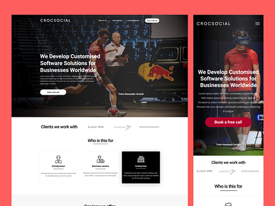 Landing Page Design - CrossSocial