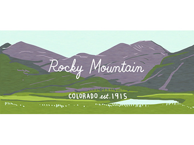 Rocky Mountain illustration national park nature rocky mountain wilderness