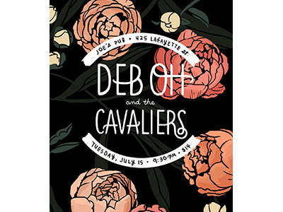 Deb Oh gig poster