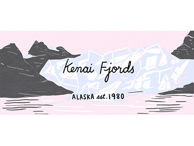 Kenai Fjords illustration kenai fjords national park nature wilderness