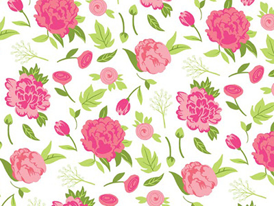 Peony pattern floral flower illustration pattern peony rose