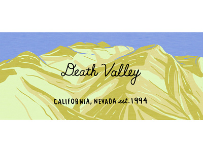 Death Valley california death valley death valley national park desert drawing illustration national park nature