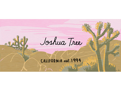 Joshua Tree california desert drawing joshua tree national park nature nature illustration nps outdoors