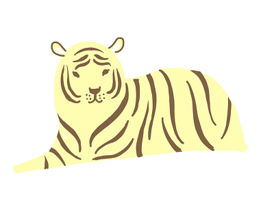 Tiger drawing graphic nature nature illustration stripes tiger