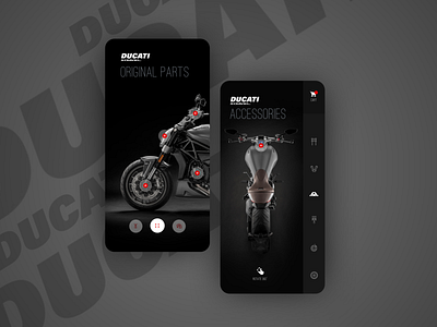 Ducati Customisation App app bike kit branding customisation design ducati ui ui ux design ux web website