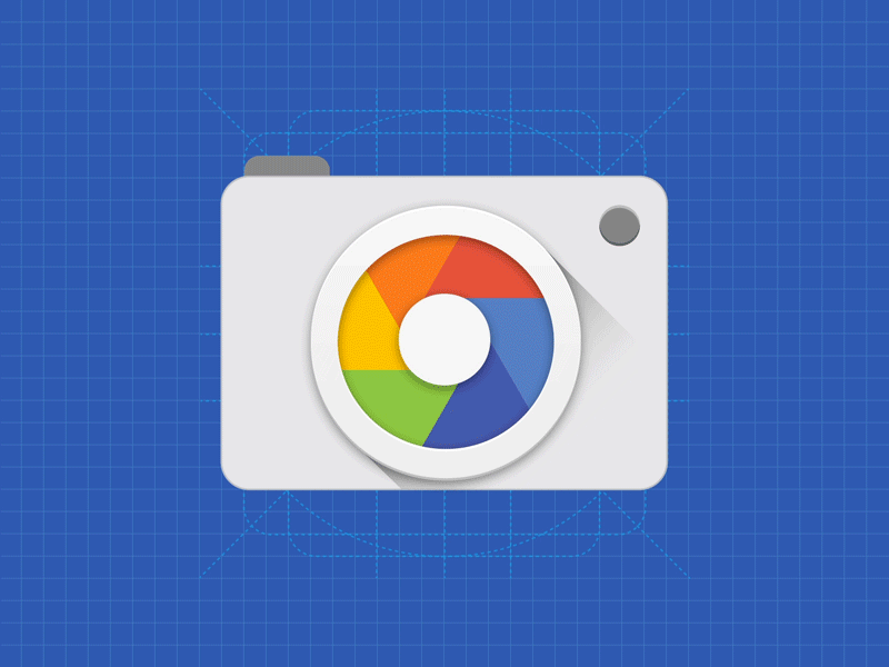 Google Camera Build animation branding camera google icons layout logo motion pictures system transitions
