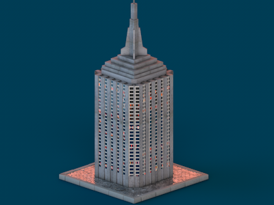 Minibuilding 3d building c4d ny skyscraper