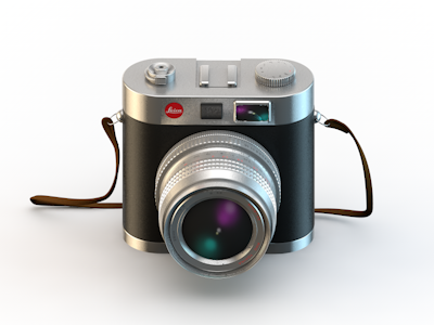 Leica 400x300 black plastic c4d cam camera cinema 4d icon ios leica lend maxon metal miniature realism