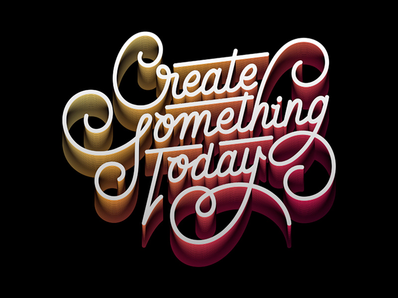 Create Something Today! by Roger Aquino C on Dribbble