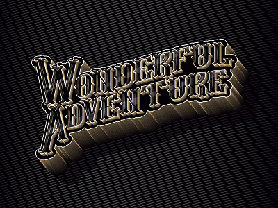 Wonderful Adventure black chaplin charles classic gold lettering
