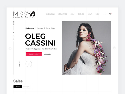 Missy Confidential Rebrand Concept branding clean creative design design. fashion minimal typography ui ux website